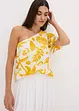 Blouse à encolure asymétrique en viscose texturée, bonprix