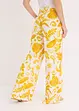 Pantalon large imprimé en viscose texturée, bonprix