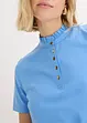 Top en coton à col volanté, bonprix