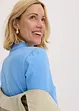 Top en coton à col volanté, bonprix
