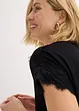 Viskose Shirt mit Spitze, bonprix