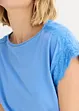 T-shirt en viscose avec dentelle, bonprix