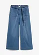 Wide-Leg-Jeans High Waist, Bequembund cropped, bonprix