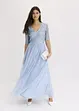 Robe longue avec broderie en sequins, bonprix