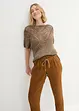 Pantalon taille élastiquée 100 % lin, bonprix