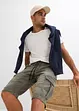 Bermuda en molleton aspect jean, Regular, bonprix