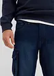Bermuda en jean cargo, coupe loose, bonprix