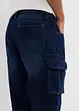 Bermuda en jean cargo, coupe loose, bonprix