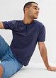 T-shirt à col Henley, 100% coton, bonprix