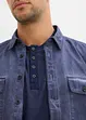 T-shirt à col Henley, 100% coton, bonprix