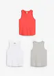 Lot de 3 débardeurs100% coton, bonprix