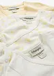 Lot de 3 bodies bébé croisés manches courtes, 100% coton, bonprix