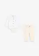 Body chemise et pantalon chino 100% coton (ens. 2 pces), bonprix