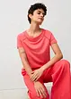 Shirt aus reinem Leinen mit Spitze, bonprix