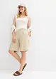 Bermuda en lin et viscose, taille haute, bonprix