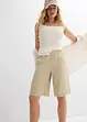 Bermuda en lin et viscose, taille haute, bonprix