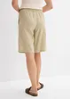 Bermuda en lin et viscose, taille haute, bonprix