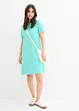 Robe longueur genou en tissu éponge avec col polo, bonprix