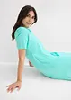 Robe longueur genou en tissu éponge avec col polo, bonprix