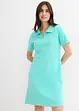 Robe longueur genou en tissu éponge avec col polo, bonprix