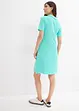 Robe longueur genou en tissu éponge avec col polo, bonprix