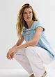 T-shirt en coton avec dentelle, bonprix