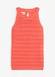 Ajour-Stricktop mit Leinenanteil, bonprix