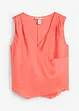 Blouse sans manches 100 % lin à encolure croisée, bonprix