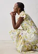 Robe longue en ramie avec un bel imprimé floral, bonprix
