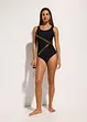 Maillot 1 pièce sculptant, maintien léger, bonprix