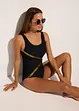 Maillot 1 pièce sculptant, maintien léger, bonprix