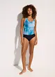 Maillot 1 pièce sculptant brillant, maintien modéré, bonprix