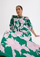 Robe col Bardot imprimée 100% coton, bonprix
