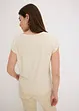 T-shirt imprimé paisley avec un galon de dentelle, bonprix