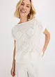 T-shirt à broderies anglaises, bonprix