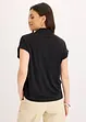 Poloshirt aus Viskose- Pique mit Spitzeneinsatz, bonprix