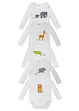 Lot de 5 bodies bébé manches longues, bonprix