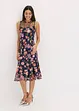 Robe midi avec broderies florales, bonprix