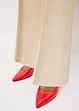 Wide Leg Hose aus Twill mit dekorativen Knöpfen, bonprix