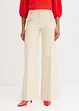 Wide Leg Hose aus Twill mit dekorativen Knöpfen, bonprix