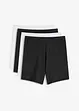 Lot de 4 boxers femme mi-longs taille haute, bonprix