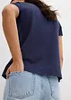 Lot de 2 T-shirts basiques avec imprimé, bonprix