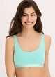 Lot de 2 brassières en coton, bonprix