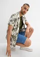 Chemise manches courtes Slim en viscose, bonprix