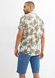 Chemise manches courtes Slim en viscose, bonprix