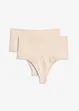 Lot de 2 strings sculptants sans coutures, maintien modéré, bonprix
