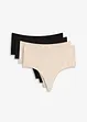 Lot de 4 strings taille haute, bonprix