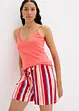 Lot de 3 tops à fines bretelles 100% coton, bonprix