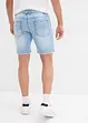 Bermuda en jean à finitions effilochées, loose, bonprix