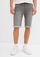 Stretch-Jeans-Bermuda mit umgeschlagenem Saum, Regular Fit, bonprix
